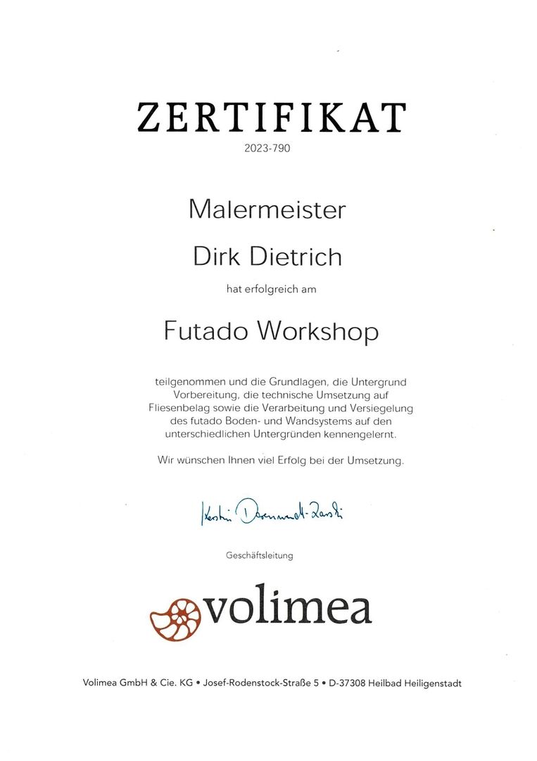 Zertifikat Futado